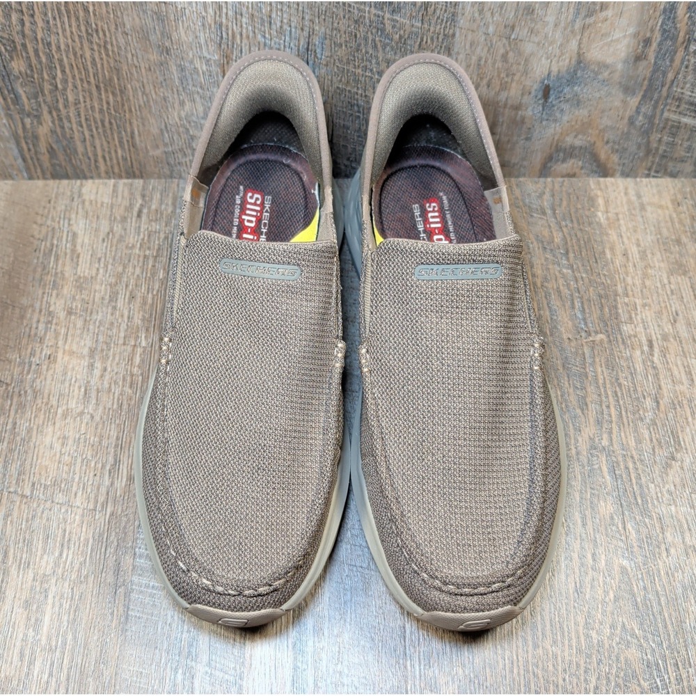 Skechers Men's Size 11 Slip-Ins Relaxed Fit Parson-Ralven Casual Taupe Brown - Picture 4 of 13